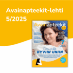 Tälle kuvalle ei ole vaihtoehtoista kuvatekstiä. Tiedoston nimi on Rp62Vk_Avainapteekitlehti_5_2025_kansion_nostokuva.png